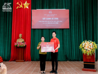 Generali Việt Nam trao tặng gần 900 triệu đồng để hỗ trợ các gia đình chịu ảnh hưởng của bão yagi